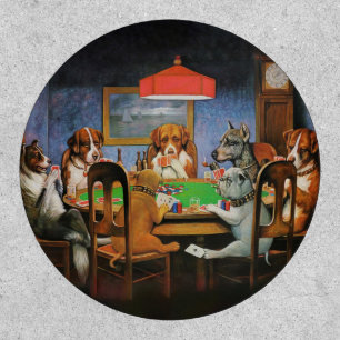 Dogs Playing Poker by C.M. Coolidge Patch
