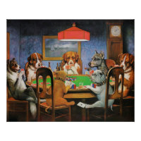 Dogs Playing Poker by C.M. Coolidge