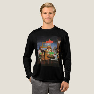 Dogs Playing Poker by C.M. Coolidge Tri-Blend Shirt