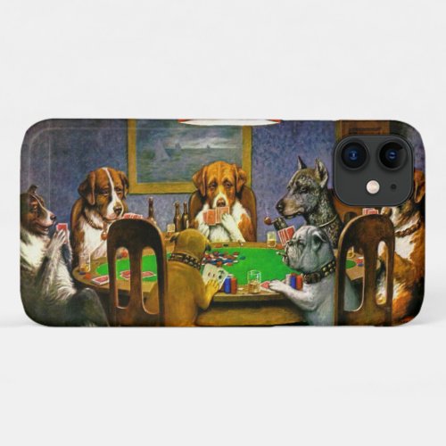 Dogs Playing Poker Case_Mate iPhone Case