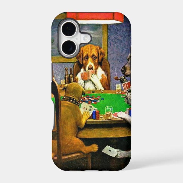 Dogs Playing Poker Case-Mate iPhone Case (Back)