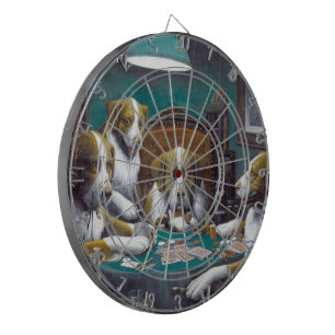 Dogs Playing Poker Cassius Marcellus Coolidge 1894 Dart Board