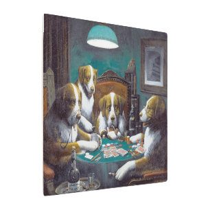 Dogs Playing Poker Cassius Marcellus Coolidge 1894 Metal Print