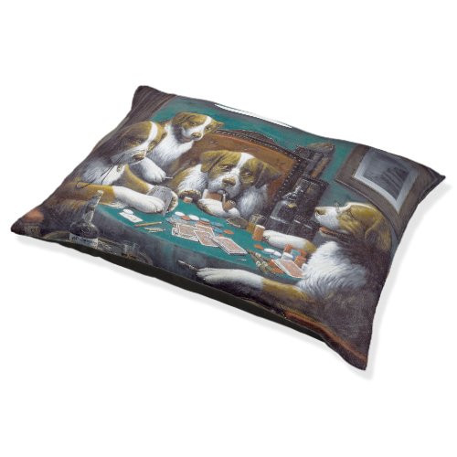 Dogs Playing Poker Cassius Marcellus Coolidge 1894 Pet Bed