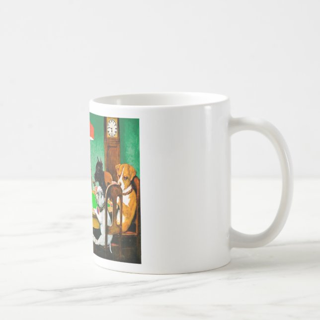 Dogs Playing Poker Coffee Mug (Right)
