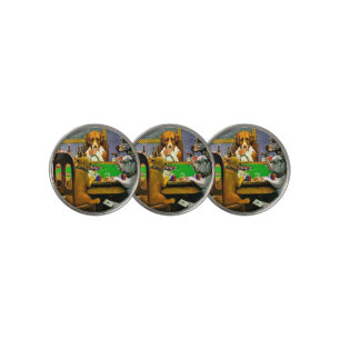 Dogs Playing Poker Golf Ball Marker