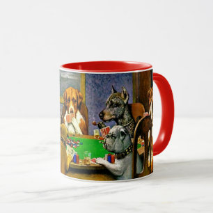 Dogs Playing Poker Mug