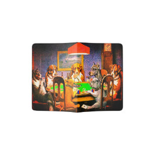 Dogs Playing Poker Passport Holder