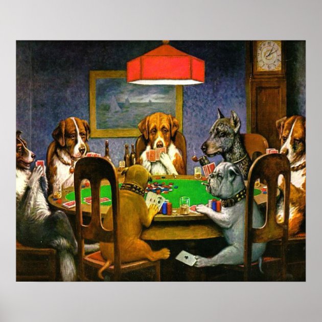 Dogs Playing Poker Poster Zazzle   Dogs Playing Poker Poster R8415fb446dc0453d95fca33f2e62d2b1 Zx8 8byvr 630 