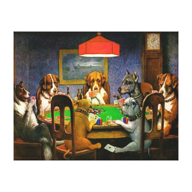 Dogs Playing Poker Wall Art Zazzle   Dogs Playing Poker Wall Art R20e1e7a135bf44928dcbf999bb5d01f1 So3j5 8byvr 630 