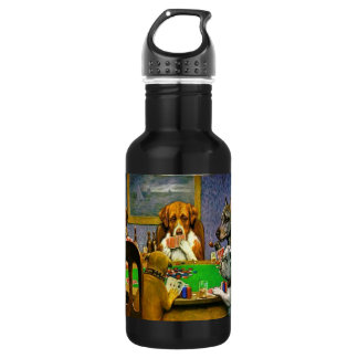Dogs Playing Poker Water Bottle
