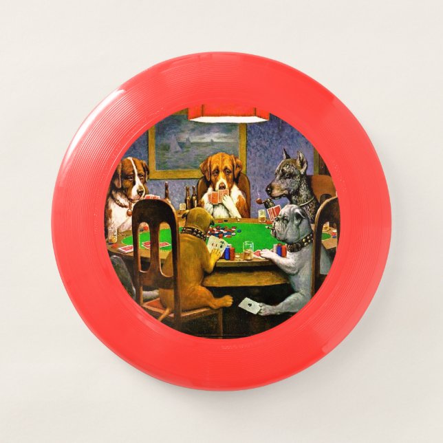 Dogs Playing Poker Wham-O Frisbee (Front)