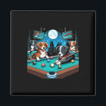 Dogs Playing Pool Table Billiards 8 Ball  Magnet<br><div class="desc">Dogs Playing Pool Table Billiards 8 Ball</div>
