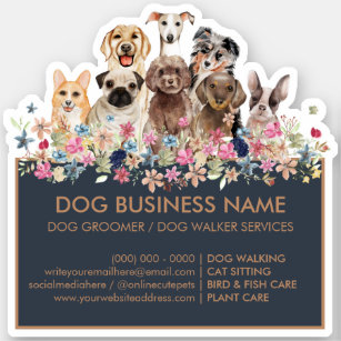 Dogs Pug Greyhound Corgi Aussie Frenchie Poodle Sticker