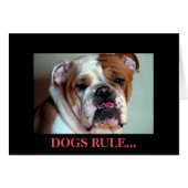 Dogs rule. (Front Horizontal)