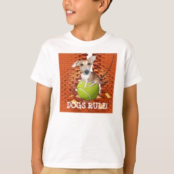 Dogs Rule Best Friend T-shirt by images2go at Zazzle