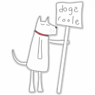 Dogs Rule - Don't Tell the Cats Sticker