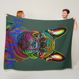 Dogs Rule Golden Retriever Fleece Blanket