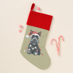 Dogs Scottie Scottish Terrier Christmas Dog Mom  Christmas Stocking