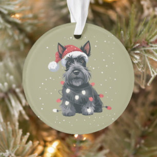 Dogs Scottie Scottish Terrier Christmas Dog Mom Ornament