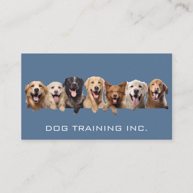 Dogs Smiling | Animal Services Business Card (Front)