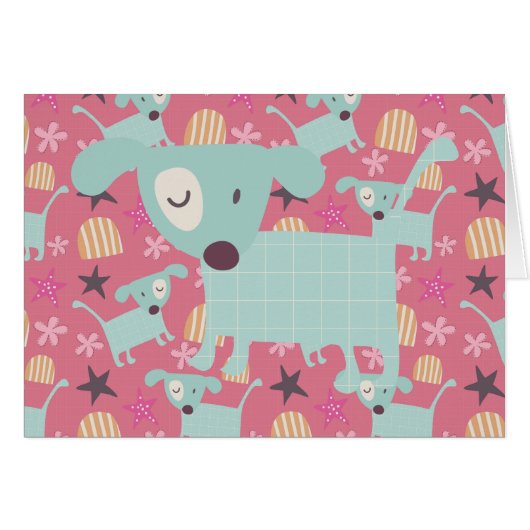 Dogs, Stars, and Flowers (Front Horizontal)