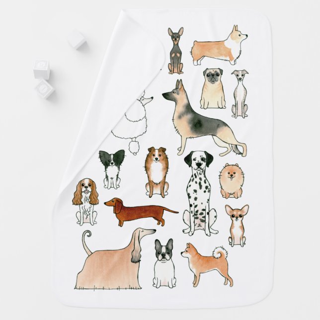 Dogs Stroller Blanket (In Situ)