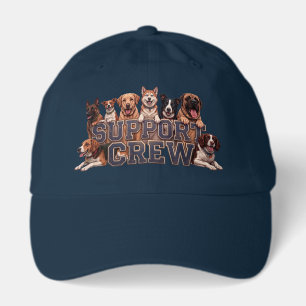 Dogs Support Crew   Multi Breed Owner Dog Lover Hat