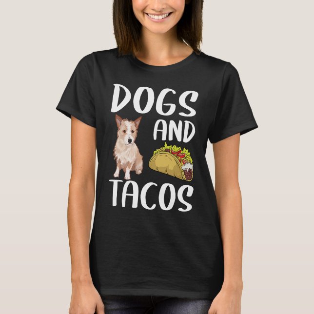 Dogs & Tacos Portuguese Podengo Pequeno Mexican Fo T-Shirt (Front)