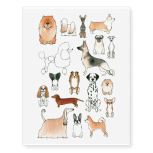 Dogs Temporary Tattoos