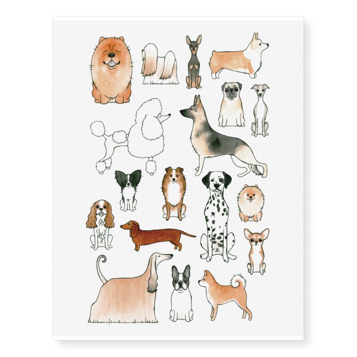 Dogs Temporary Tattoos