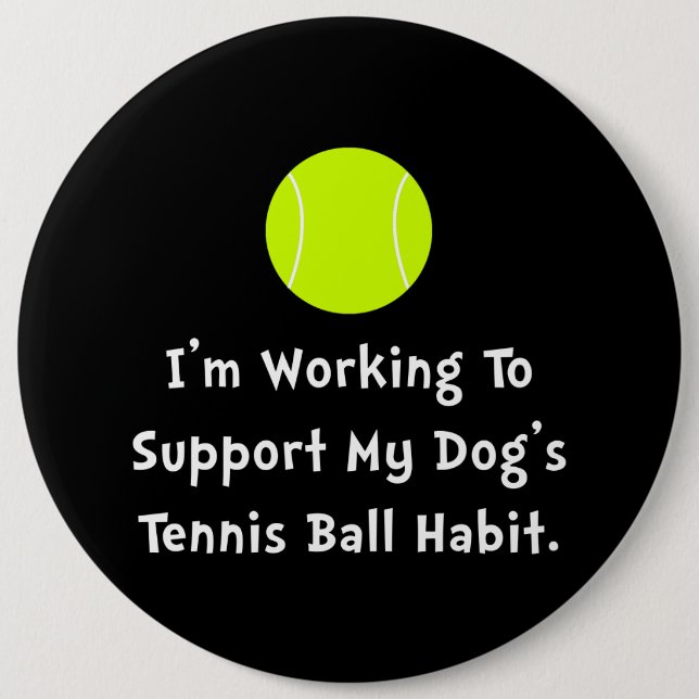 Dogs Tennis Ball Button (Front)