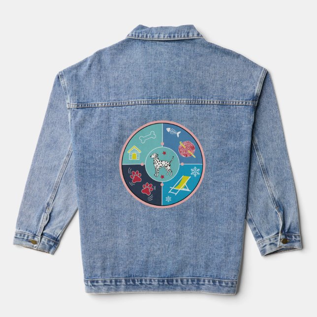 dog's things denim jacket (Back)