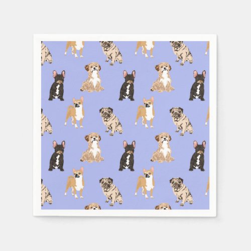 Dogs Vector Seamless Pattern Napkins