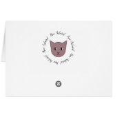 Dogs vs. Cats April Fools' Day Card (Back Horizontal)