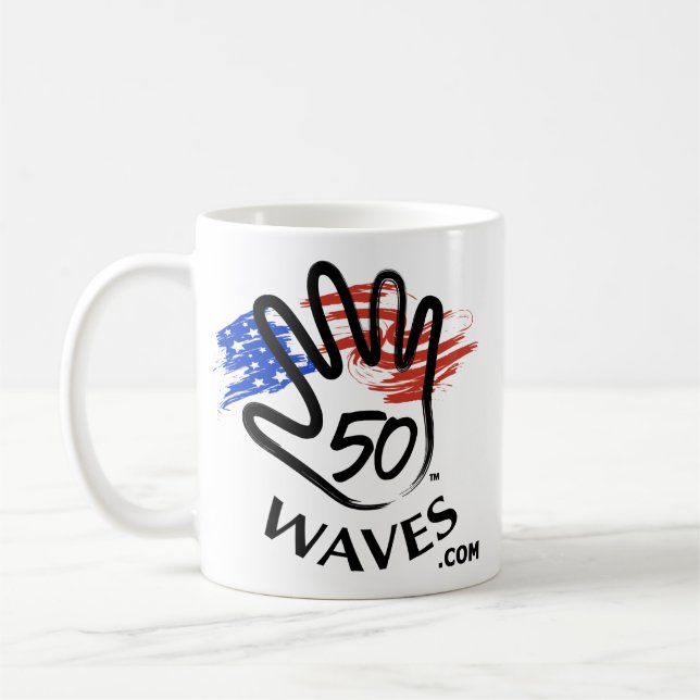 Dogs Wag... People Wave Mug (Left)