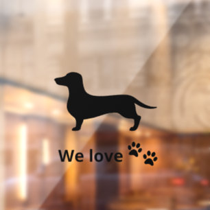 Dogs Welcome, Dogs Friendly Storefront Sign, Windo Window Cling