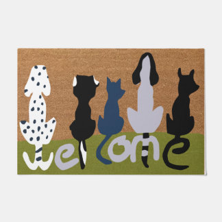 Dogs Welcome Doormat | Dog Lover Gift | Pet Mat