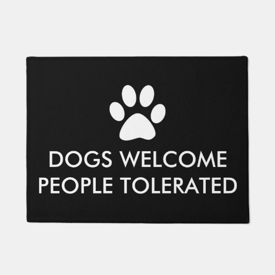 dogs welcome people tolerated pillow