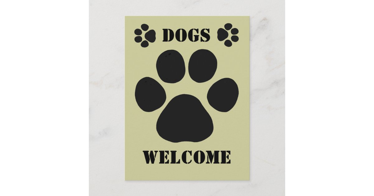 Dog welcome sign paw print welcome sign sign for dog lovers 