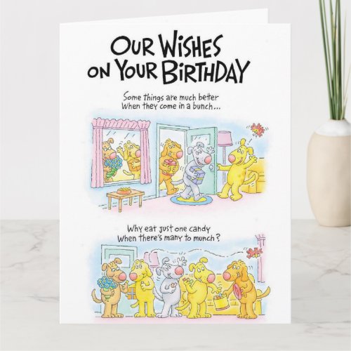 Dogs Wishes On Your Birthday_Greeting Cards