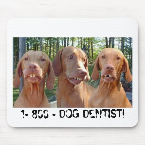 DOGS WITH BUCK TEETH 1_800_DOG DENTIST MOUSEPAD