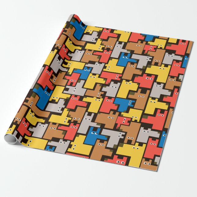 Dogs Wrapping Paper (Unrolled)