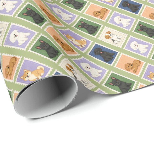 Dogs Wrapping Paper (Roll Corner)