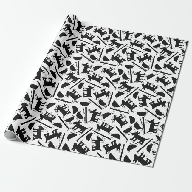 Dogs Wrapping paper (Unrolled)