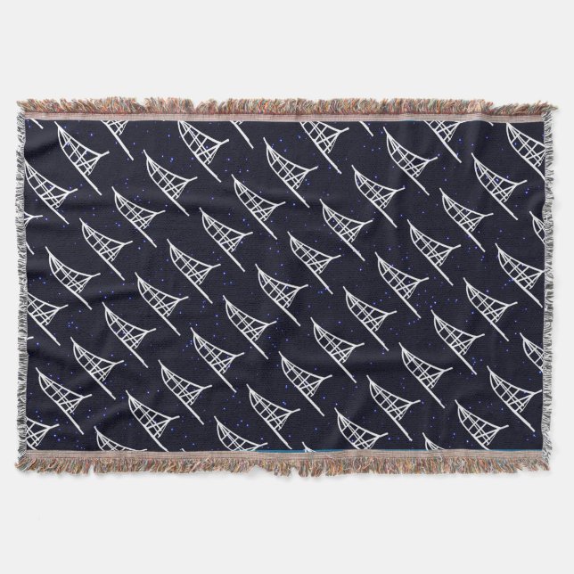Dogsled Throw Blanket (Front)