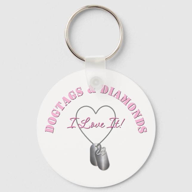 DogTags & Diamonds Keychain (Front)