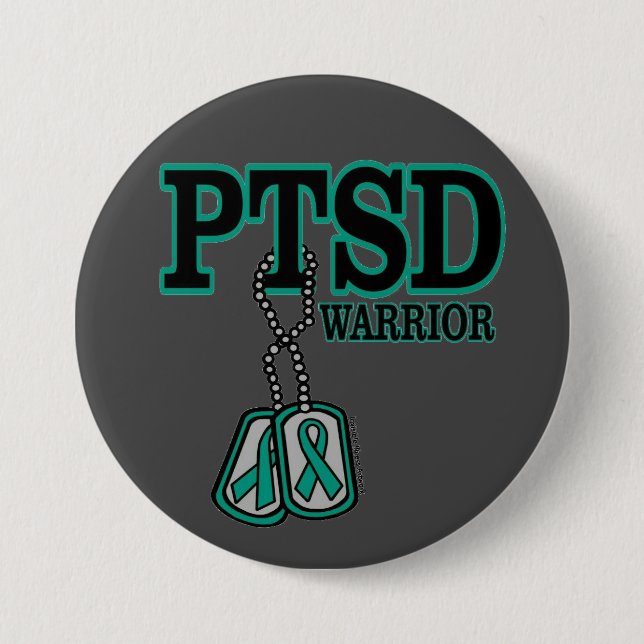 Dogtags/Warrior...PTSD Button (Front)