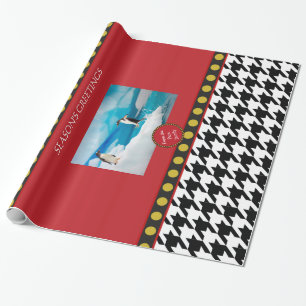 Dogtooth, Houndstooth Christmas products Wrapping Paper