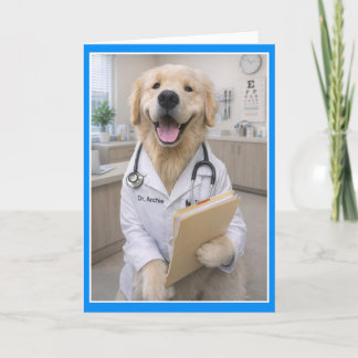 Dogtor Dog Bones Get Well Card FA-1